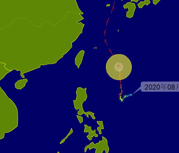 9号台风美莎克加强后持续北上 受其影响福建近海将现15级大风