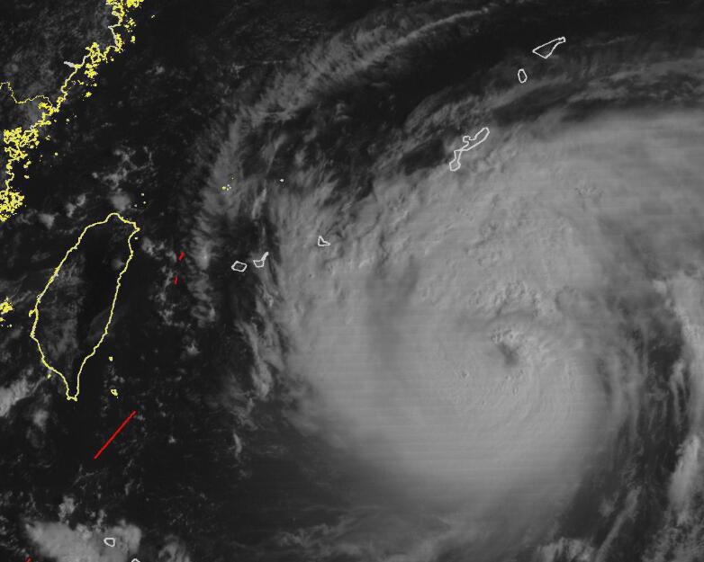 9号台风路径实时发布系统云图今天 台风美莎克卫星云图实时更新