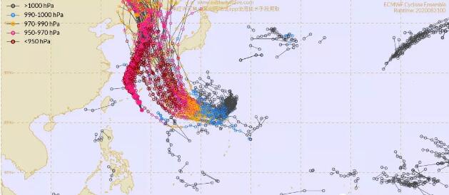 2020年9月双台风最新消息路径图 9号北上更大台风10号海神要争风王宝座