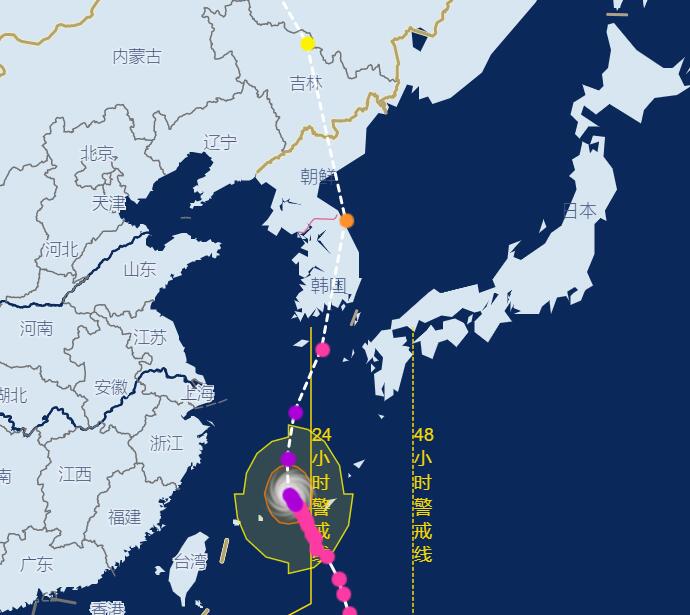 台风美莎克最新路径实时发布系统 九号台风最新路径实时路线图今天 