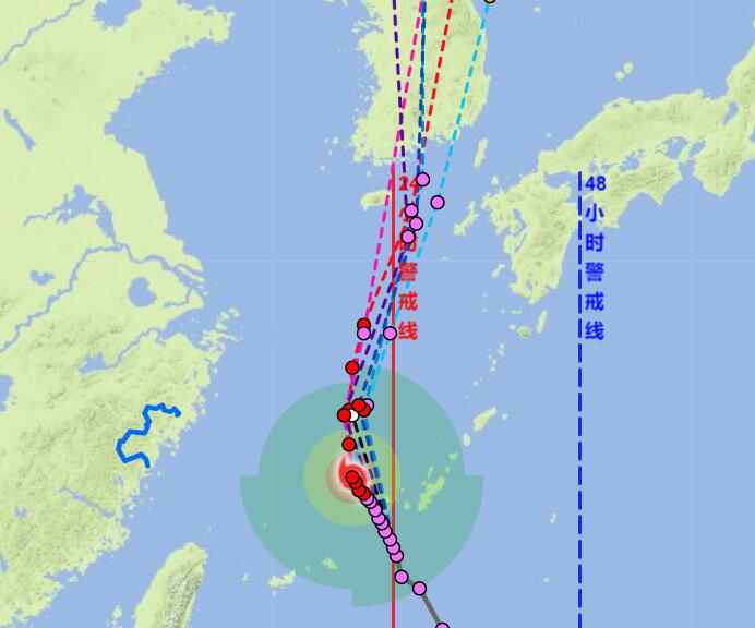 台风美莎克最新路径实时发布系统 九号台风最新路径实时路线图今天 