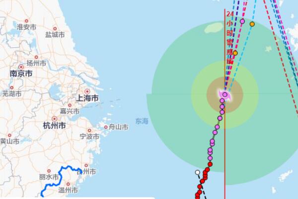 杭州9号台风路径实时发布系统今天 杭州高温缓解出现6级的极大风