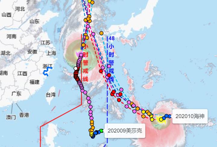 上海9号台风最新路径实时图 “美莎克”外围影响上海迎风雨