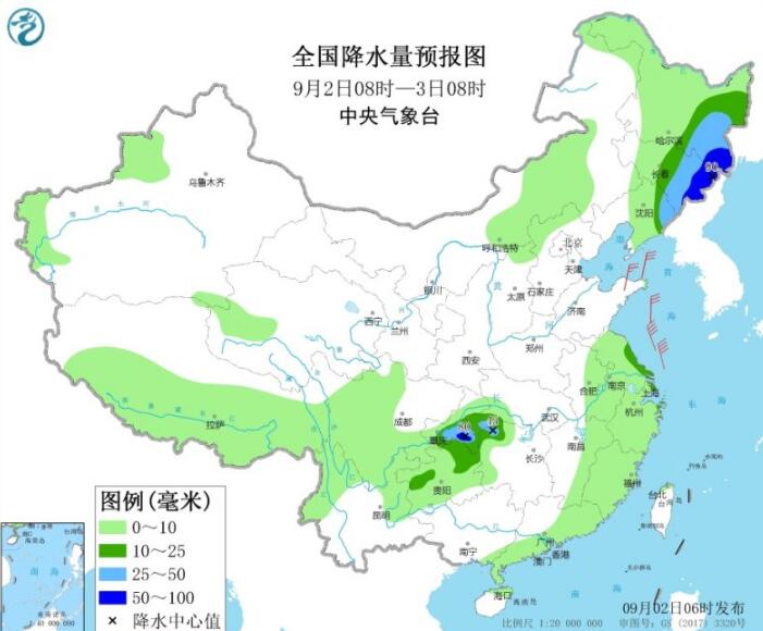 9号台风将与冷空气共同影响东北 东北三省及内蒙古强降雨即将到来