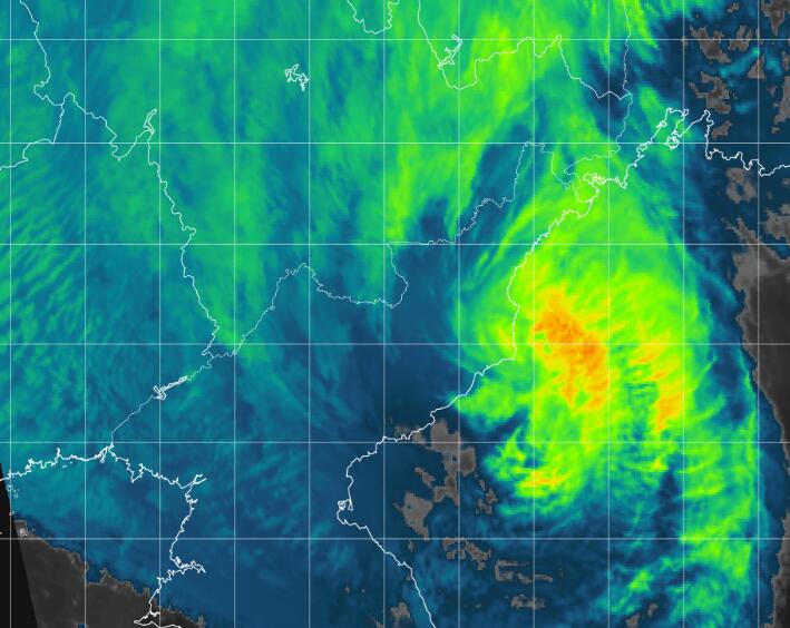 9号台风实时路径发布系统云图今日更新 台风美莎克登陆后云图发展情况