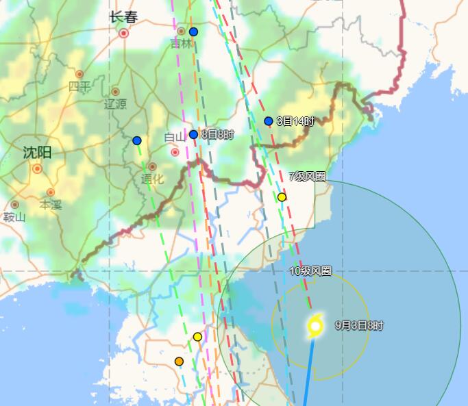 9号台风最新路径实时发布系统 “美莎克”即将在朝鲜二次登陆