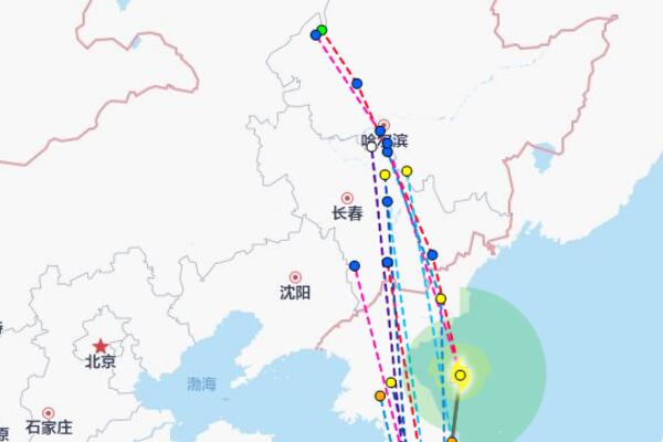 吉林9号台风路径实时发布系统 台风美莎克距离我国黑龙江300公里