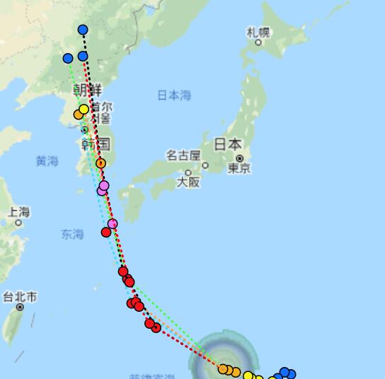 2020十号台风路径实时发布系统路径图 台风海神最新路径走势