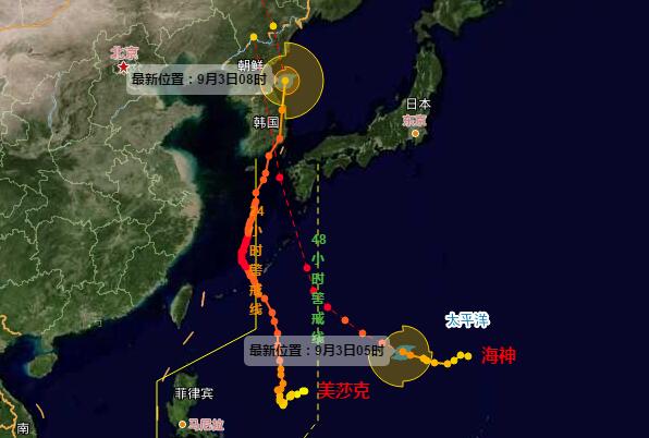 台风海神强度已升级为台风级 10号台风最新消息实时路径图