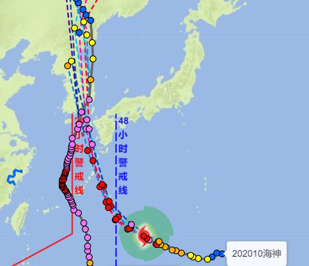 今年第10号台风海神路径图  十号台风海神最新路径图更新