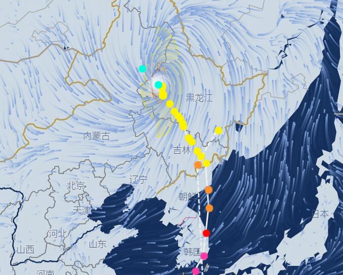 9号台风最新位置路径图今天 台风美莎克最新走向实时路径图