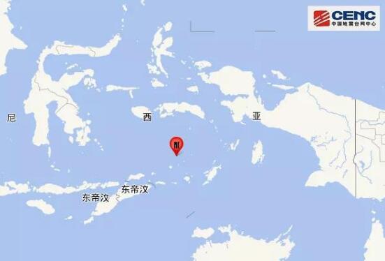 印尼地震实时消息更新2020 印尼班达海发生5.3级地震