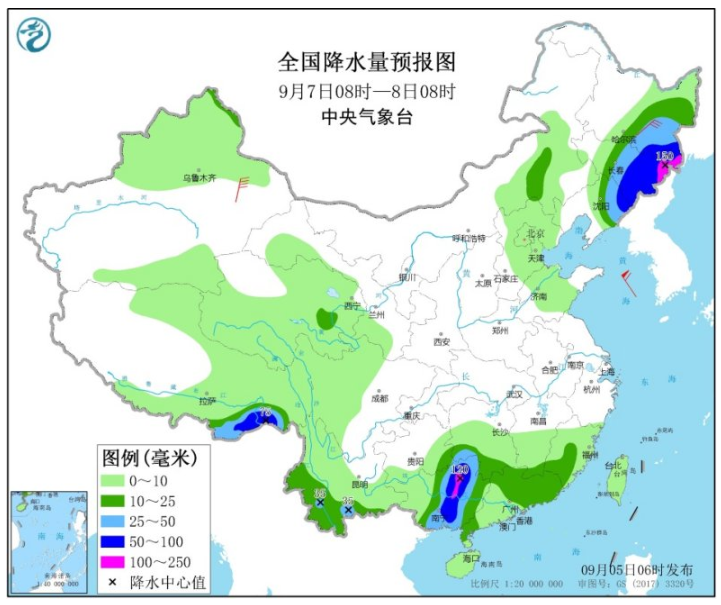 四川贵州湖南等地有强降雨 台风海神影响我国东北地区