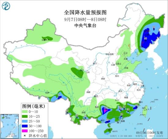 今日西南华南等地将有强降雨 台风“海神”未来三天将登陆东北地区