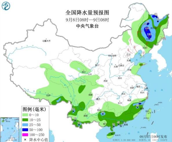 台风海神即将进入吉林带来大暴雨 冷空气来袭北方降温明显