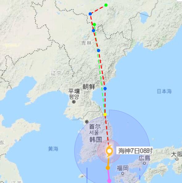 10号台风最新消息2020路径图 第十号台风路径实时发布系统路径图