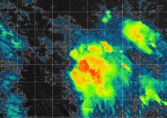 11号台风路径实时发布系统云图 十一号台风红霞胚胎卫星云图追踪