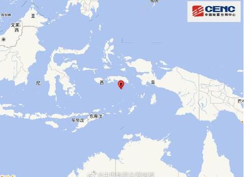 印尼班达海发生6.2级地震 无人员伤亡与海啸预警