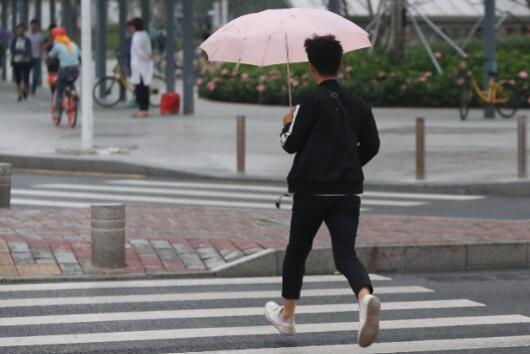周末深圳普降大雨气温不超30℃ 市民出行要携带雨具