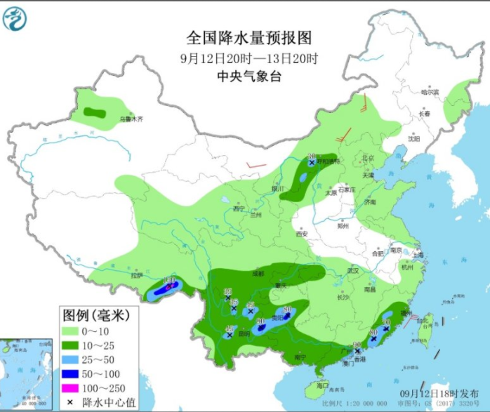 云南东部四川有多降水 华北内蒙古地区将出现暴雨天气