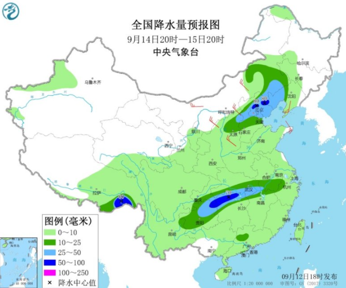 云南东部四川有多降水 华北内蒙古地区将出现暴雨天气