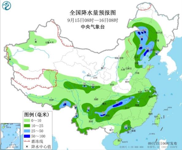 未来三天全国迎大范围强降雨 西北华多地最气温不超过10℃