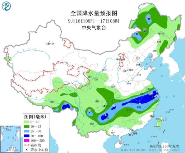 未来三天全国迎大范围强降雨 西北华多地最气温不超过10℃