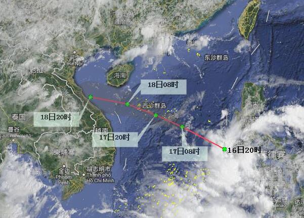 2020海南台风路径实时发布系统 台风“红霞”或将影响海南沿海地区