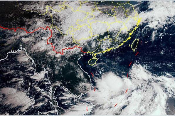 2020海南台风路径实时发布系统 台风“红霞”明起三天将给海南岛带来较强风雨