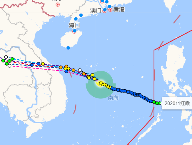 2020年第11号台风红霞什么时候登陆 台风红霞对我国广东有影响吗