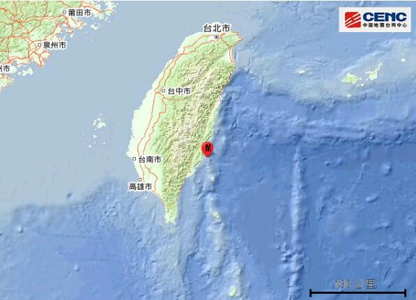 台湾台东县海域发生4.3级地震最新消息 5年发生4级以上地震共216次