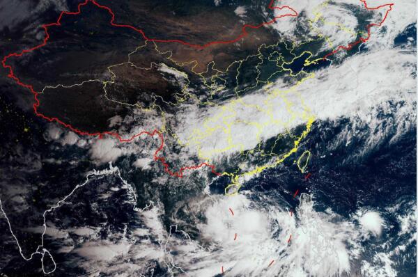 2020广州台风实时发布系统 台风“红霞”周末将给广州带来暴雨