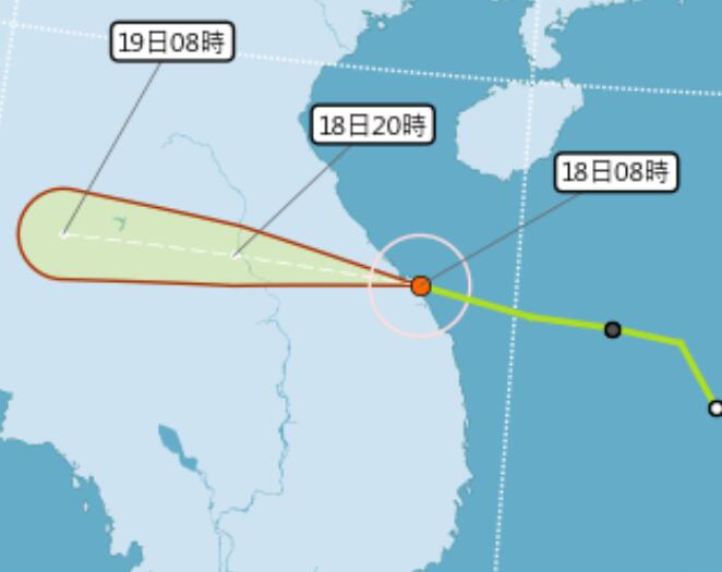 2020海南台风路径实时发布系统路径图 11号台风红霞最新路径走向图