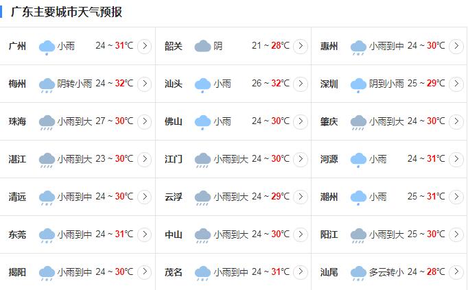 11号台风路径实时发布系统 台风“红霞”致广东多地出现强降雨