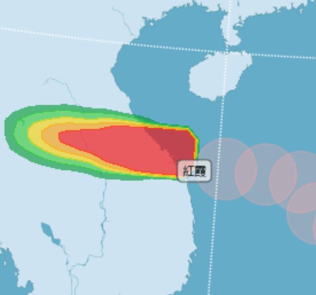 2020海南台风路径实时发布系统路径图 11号台风红霞最新路径走向图