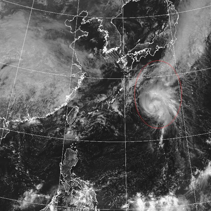 12号台风路径实时发布系统卫星云图 台风“白海豚”高清云图实况更新