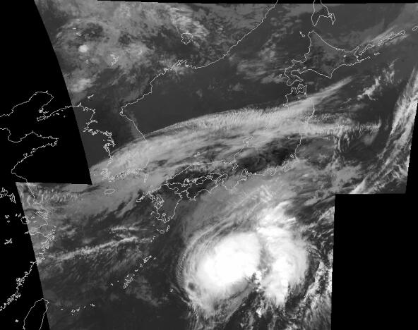 9月12号台风路径实时发布系统云图 “白海豚”最新卫星云图(持续更新)