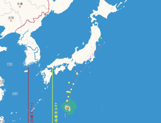 十二台风路径实时发布系统路径走向图 台风白海豚未来路径预测图