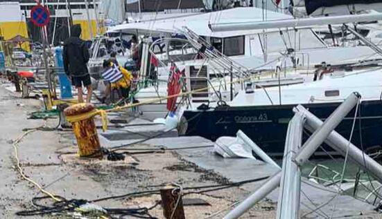 地中海风暴“伊亚诺斯”重创希腊 已造成3人死亡1人失踪