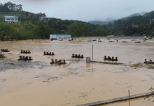 云南砚山县遭遇强降雨 多个乡镇出现洪涝灾害
