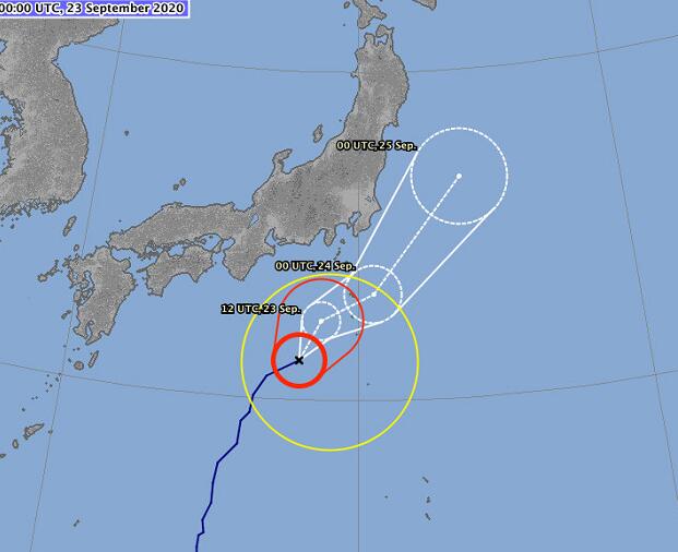 12号台风最新消息2020 台风白海豚预计24日登陆或掠过日本本州岛