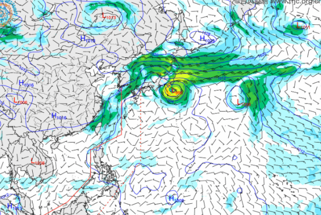 12号台风白海豚最新消息今天 预计明日掠过日本本州岛