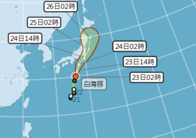 2020台风白海豚路径图最新消息 12号台风路径实时发布系统路径图今天 