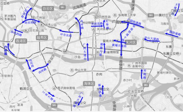 2020国庆中秋广州高速易堵路段 9月30日将进入拥堵状态