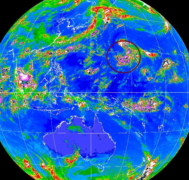 13号台风路径实时发布系统卫星云图 台风“鲸鱼”生成最新高清云图追踪