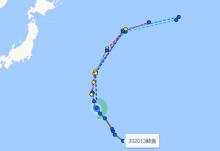 13号台风温州台风网台风路径图最新 国庆“鲸鱼”实时发布系统路径图