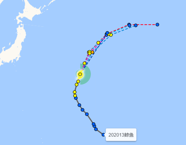 13号台风路径实时发布系统 台风鲸鱼已经加强至10级继续北移