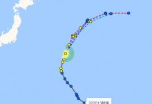 13号台风路径实时发布系统 台风鲸鱼已经加强至10级继续北移