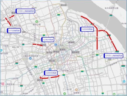 2020上海国庆高速易拥堵路段 9月30日为高速出程拥堵高峰