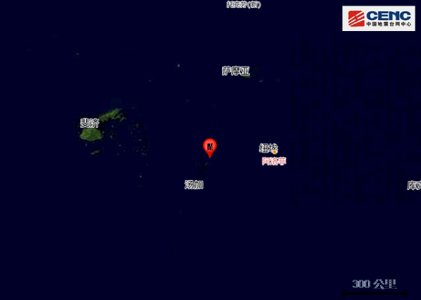 汤加群岛发生6.3级地震 近5年发生3级以上地震共18次